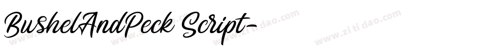 BushelAndPeck Script字体转换